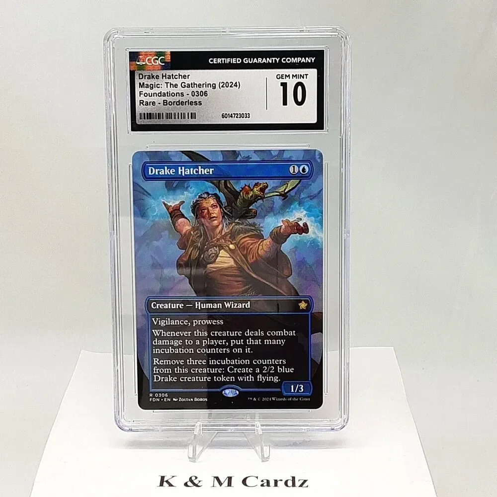MTG - Foundations - Drake Hatcher - Borderless - Graded CGC 10